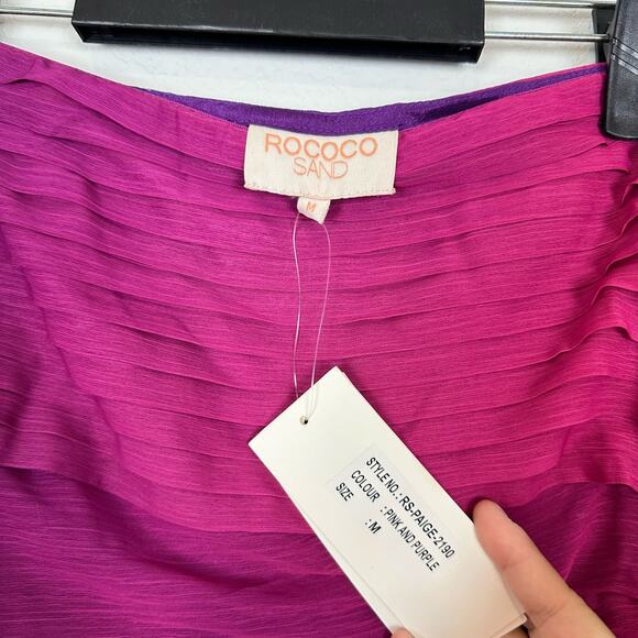 Rococo Sand Strapless Dress in Vibrant Purple - Picture 6 of 9